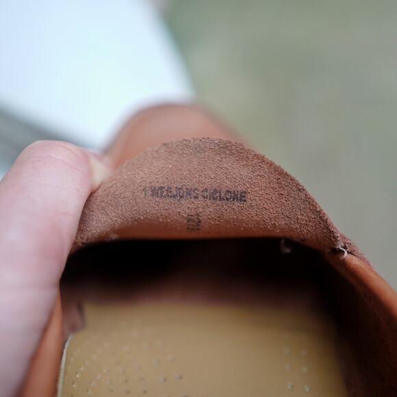 EUC G.H.Bass Weejuns Logan Classic Natural Tan Leather Slip On Penny Loafer 10.5 - Picture 11 of 14